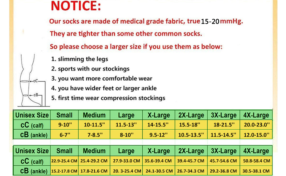 TOFLY Knee High Compression Stockings, OpenToe, Firm