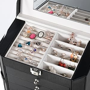 ジュエリーボックス 大容量 アクセサリーケース 宝石箱 収納ボックス