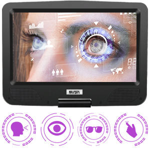 portable dvd player with swivel screen Eye-protective HD screens