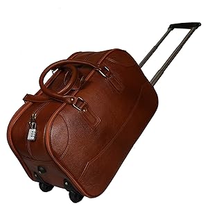 richsign leather accessories cabin trolley travel duffle bags for men luggage 2 wheel