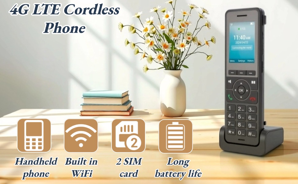 4G LTE Cordless Phone