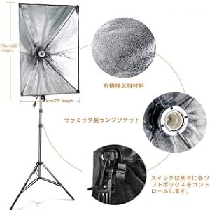 【収納バッグ付き】撮影用ソフトボックス5灯×2セット 収納バッグ付き】撮影用ソフトボックス5灯×2セット 収納バッグ