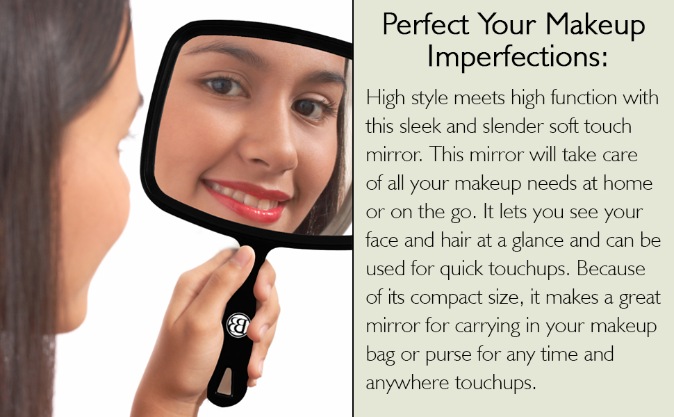 Compact mirror with sturdy construction