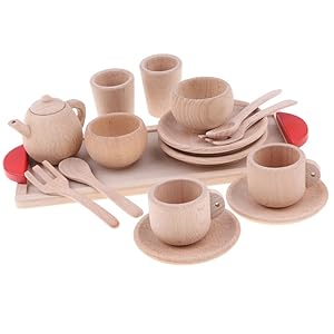 茶道具スターターセット Amazon | おままごと キッチンセット お茶セット 茶器 木製
