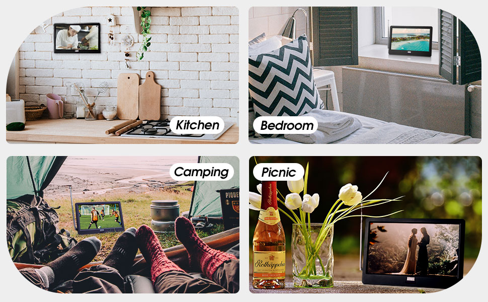 August HD Portable Freeview TV August DA900D Small Screen LCD