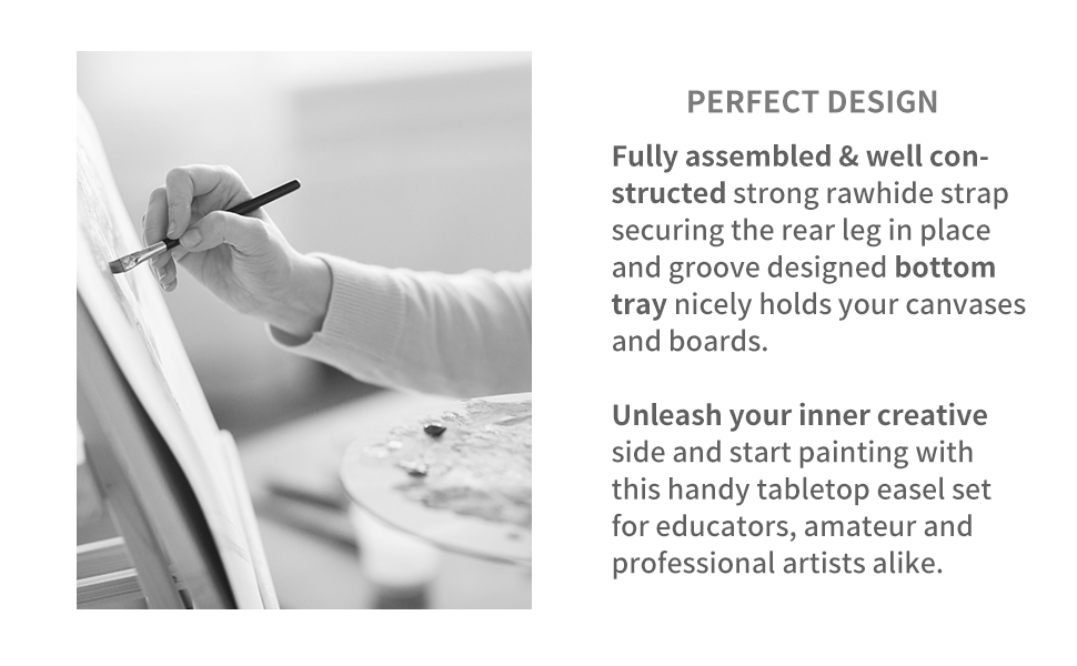 MEEDEN 20" Tall Tabletop Easel, 12Pcs Medium Tabletop