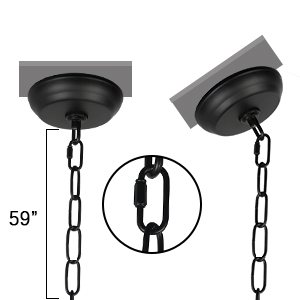 sloped ceiling and height adjustable
