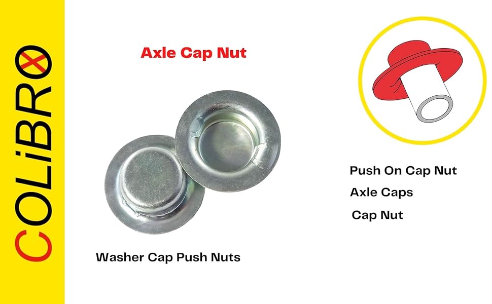 4 3/4 Push On Axle Cap Nuts Wheel Retainers tillescenter Fasteners Nuts