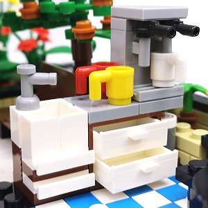 Nifeliz street Botanical Garden compatible with lego creators expert sets