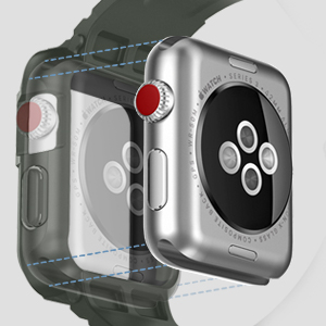 Spigen Rugged Armor Pro Funda Compatible con Apple Watch 42mm ...
