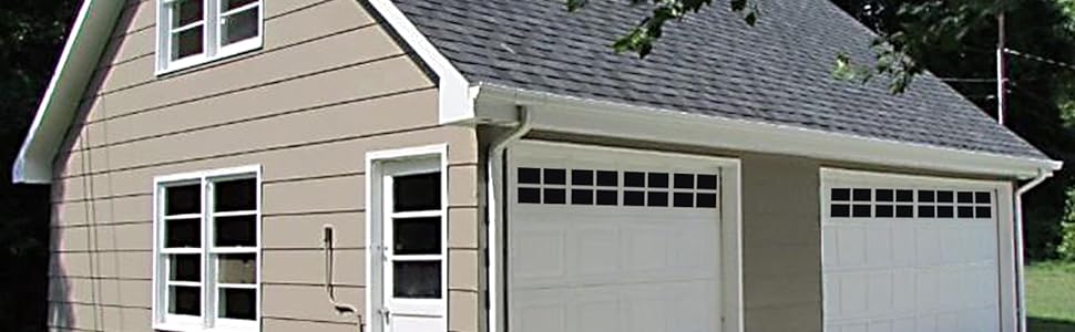 Fake garage door magnetic decor