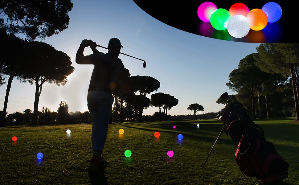 Glow in the dark golf balls