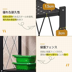 くるみ様…【屋根付三段ラック〈改〉】オーダー制作専用 Amazon｜RAKU 折り畳みラック 折り畳み棚 収納棚 防サビ加工
