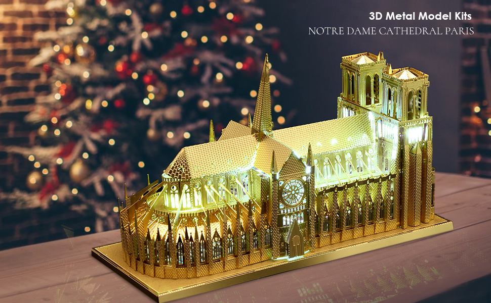 Piececool 3D Metal Puzzle for Adults, Notre Dame De Paris