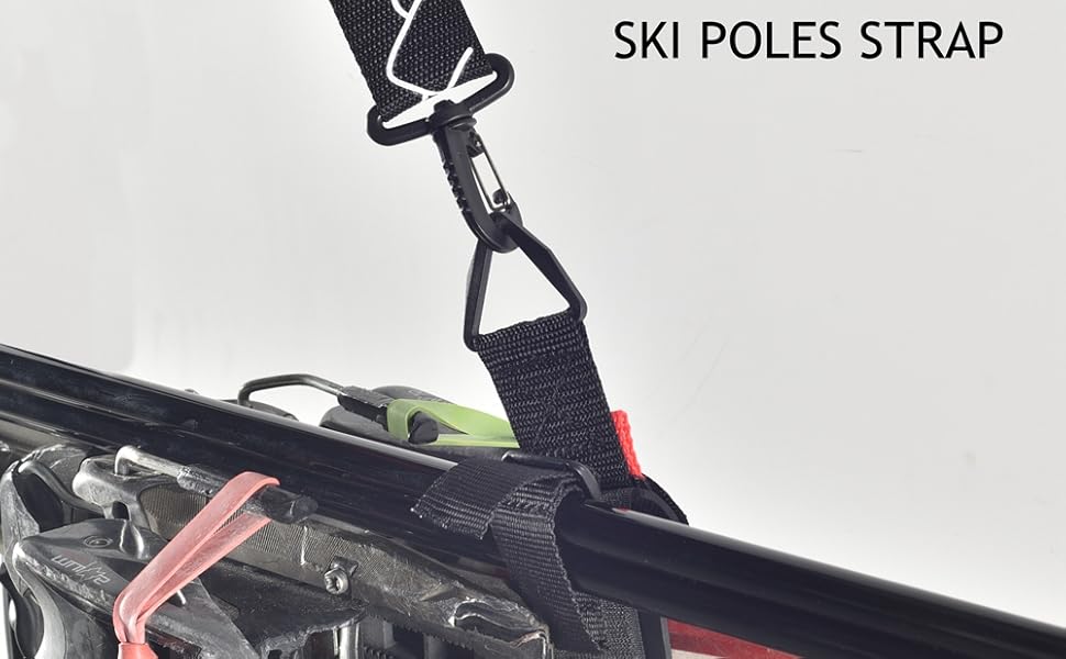 XCMAN Alpine Ski Strap and Ski Poles Strap and Ski Boots