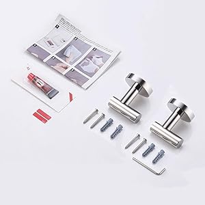 KES Ganchos para Colgar Toalla Ganchos Adhesivos para Pared 2 ...