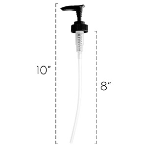 cornucopia black plastic replacement pump tops lotion soap dispensers dip tubes spare parts 