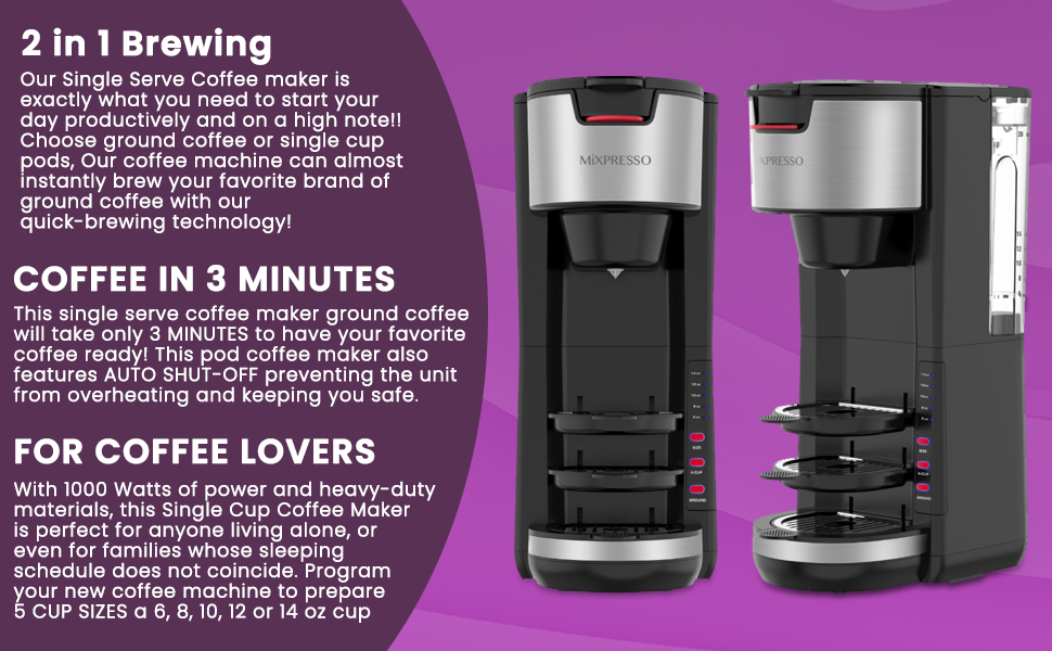 brewing coffee machine single serve coffee maker