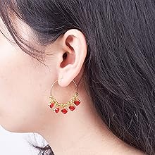 Charm smaltato cuore rosso