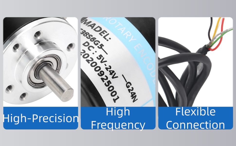 abcd2324ページ Amazon.com: DC5-24V Incremental Rotary Encoder Solid Shaft