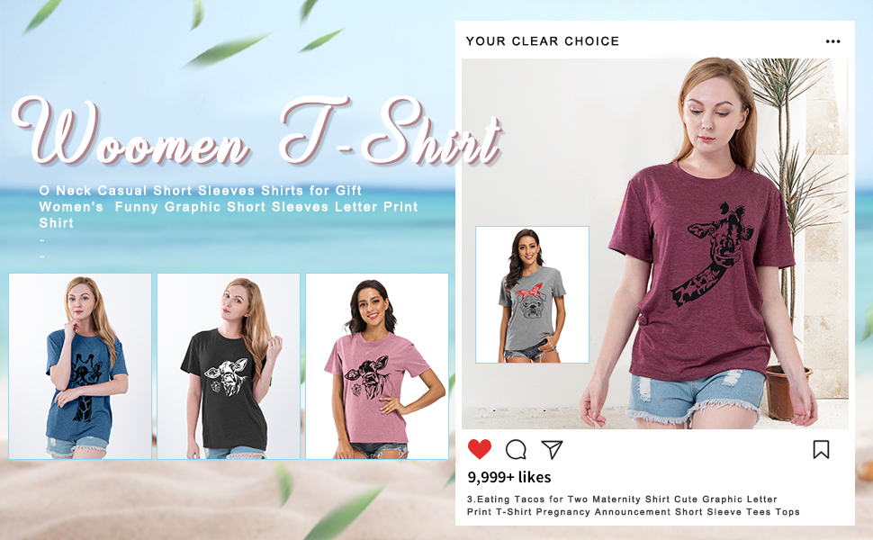 Fun Animal Graphic Tees