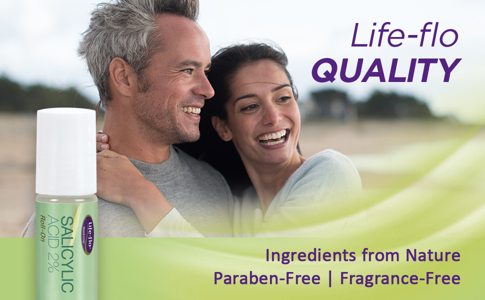Life-flo Salicylic Acid 2% Roll-On Clarifies Smooths Skin Reduces Look of Lines Wrinkles 7mL