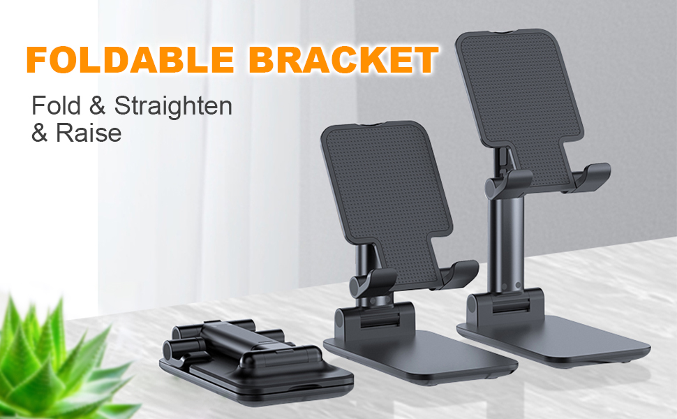Fully Foldable Adjustable Desktop phone stand