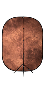 brown tie-dye pop out backdrop kit