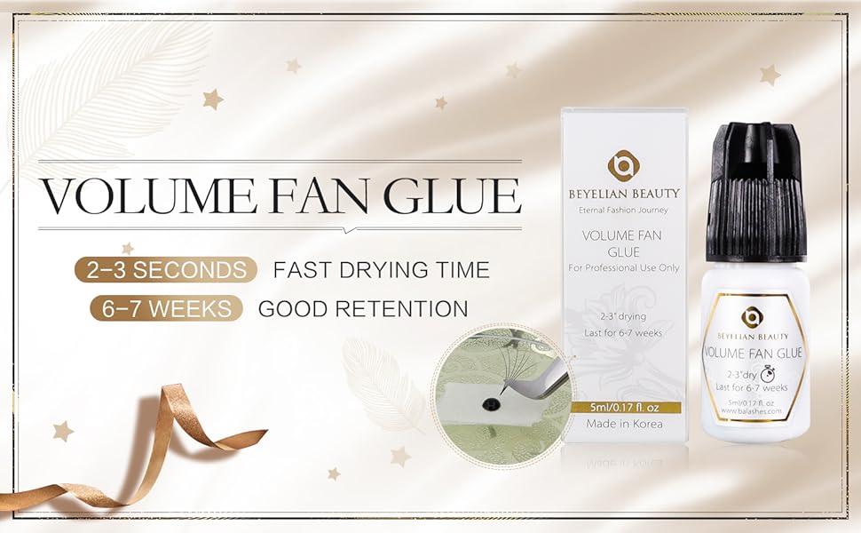 Beyelian Volume Fan Glue Strong Black Adhesive for Eyelash Extensions