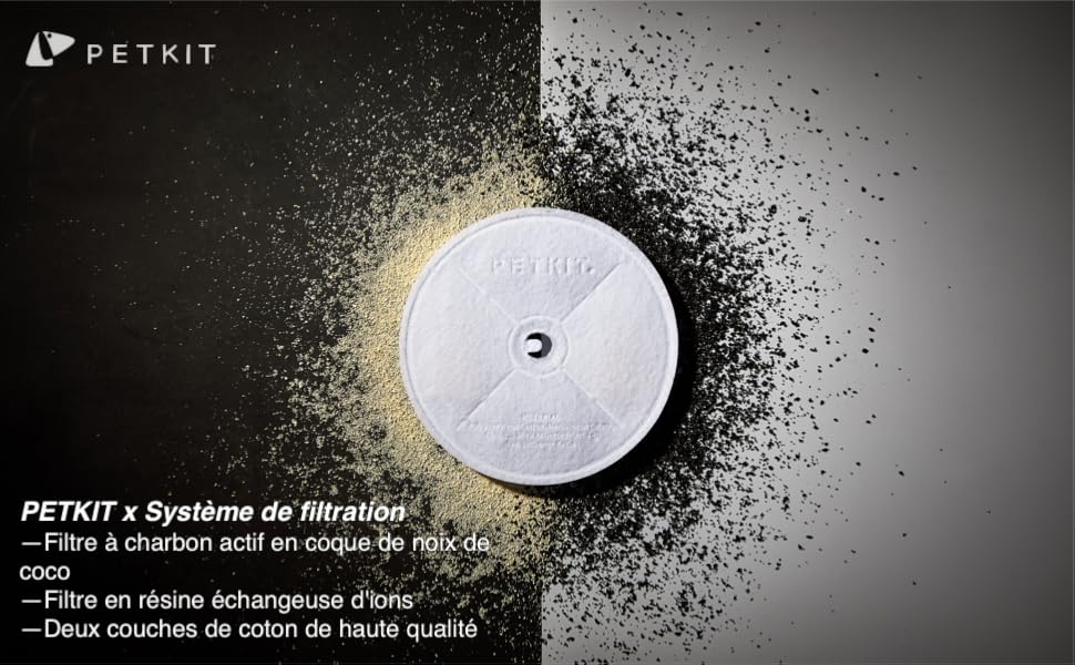 PETKIT Filtre Fontaine A Eau Pour Chat Chien,Ultra-Silencieuse,Anti-Sec,Rappel De Remplacement De Filtre, Distributeur Mode De Travail Intelligent (Blanc2.0) 15 fontaine à eau pour chat fontaine à eau pour chien fontaine a eau chat