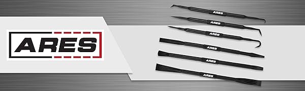 6-Piece Non-Marring Pick and Prybar Set includes reinforced nylon pry bars and precision picks