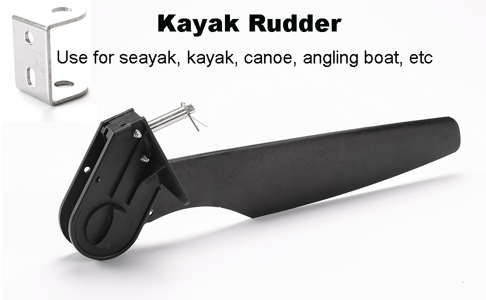 Borogo Kayak Rudder, Fishing Watercraft Canoe Boat Rudder (Nylon Glass