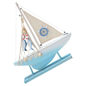 Amazon.co.jp: GRADENEVE デスクトップ ヨット 装飾品 航海 木製