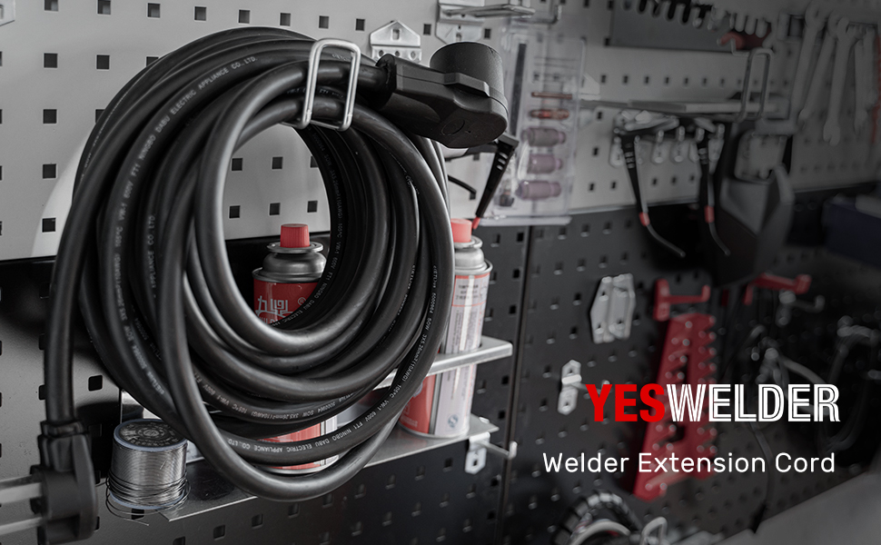 YESWELDER 40ft 250 Volt Welder Extension Cord 10 AWG Power