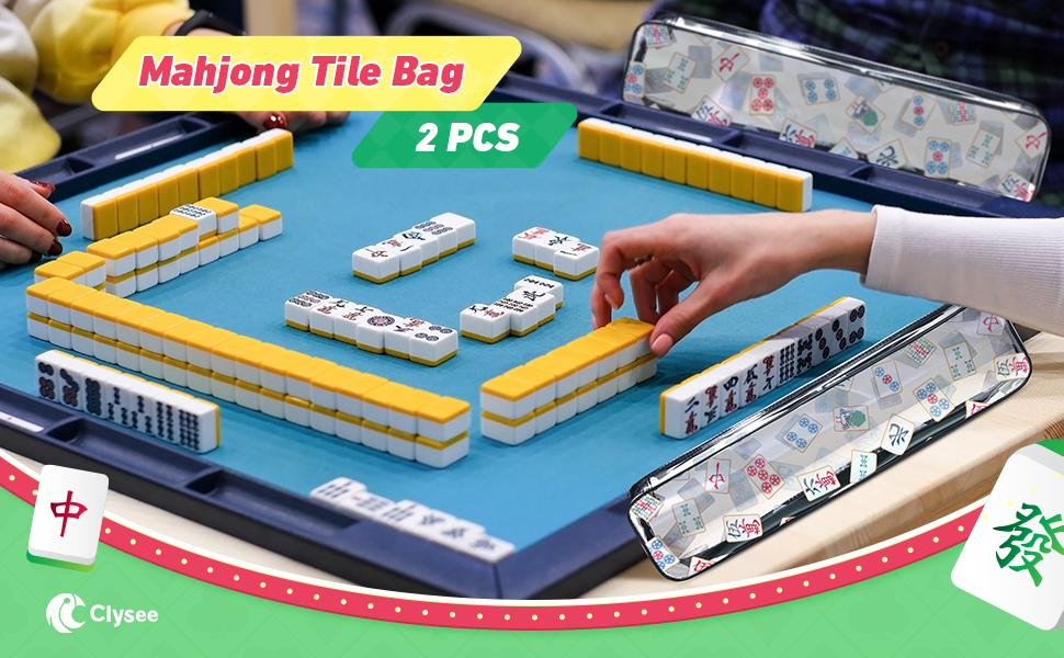 made in Bangladesh ❶ハンギングバスケット Amazon.com: Clysee 2 Pcs Mahjong Tile Bag Mahjong Racks for