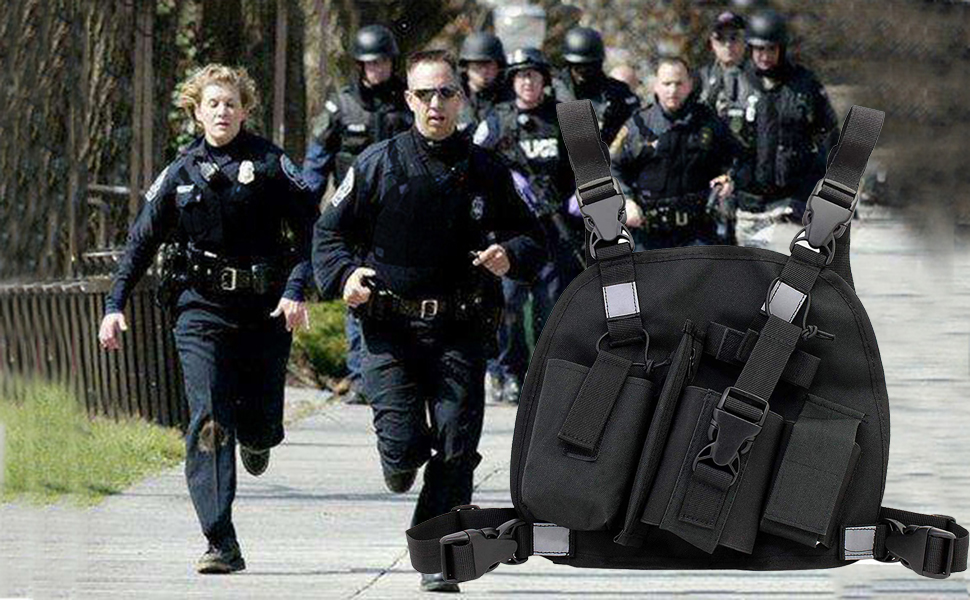 walkie talkie harness chest