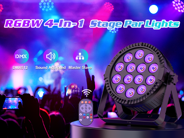 Amazon.com: U`King Stage Lights, 8 Pack LED Par Lights RGBW