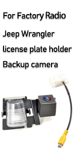 License Plate Backup Camera- For Factory Radio