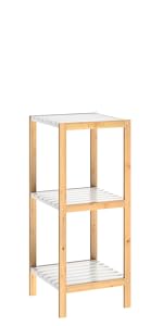 CASARIA Estantería de baño de Madera de bambú con 4 estantes ...