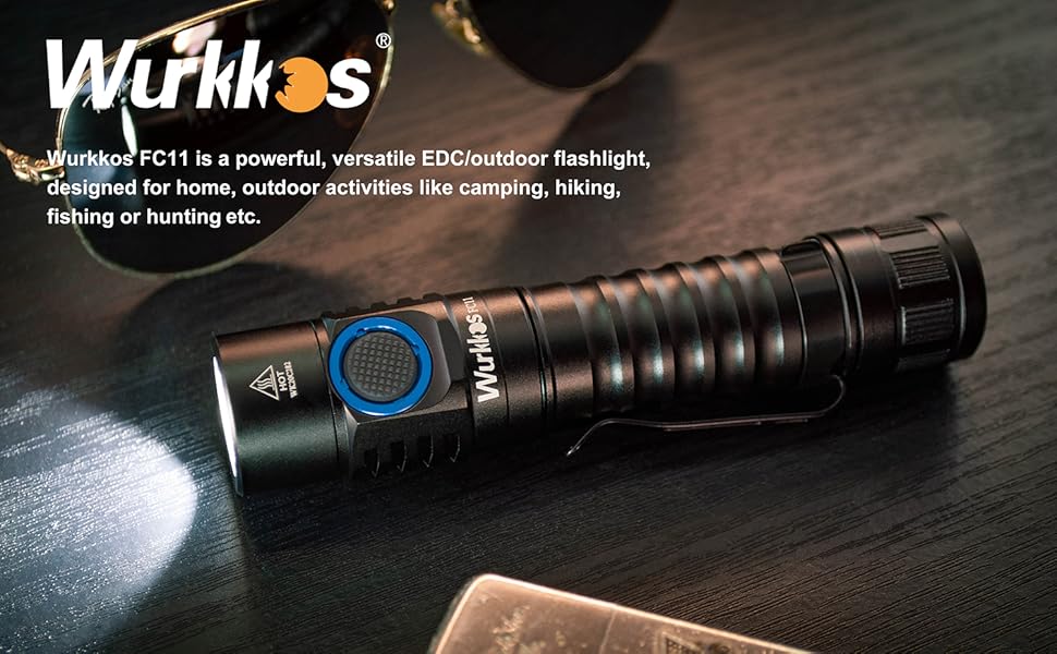 wurkkos FC11 Pocket LED Flashlight High 90CRI Ultra Bright Max