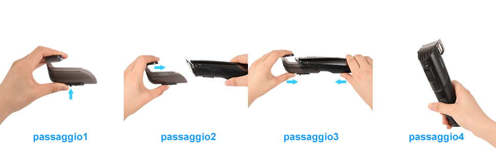 Come installare il pettine guida