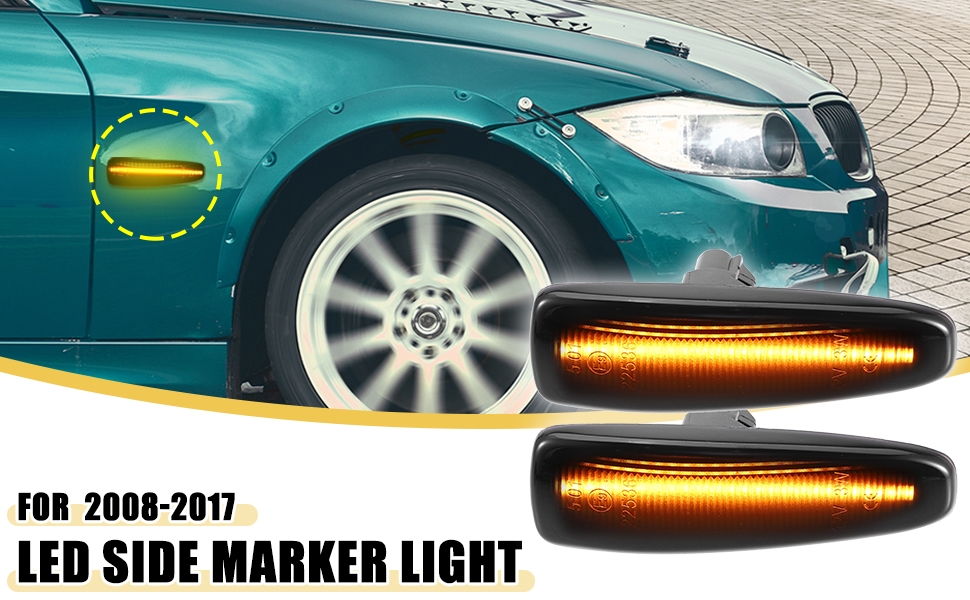 Amazon.com: A ABSOPRO LED Side Marker Light 8351A001 Front