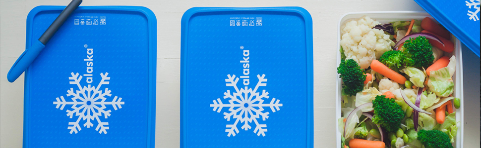 recipiente de alimentos tupperware tigela de salada hermético plástico seguro para micro-ondas sorvete do Alasca