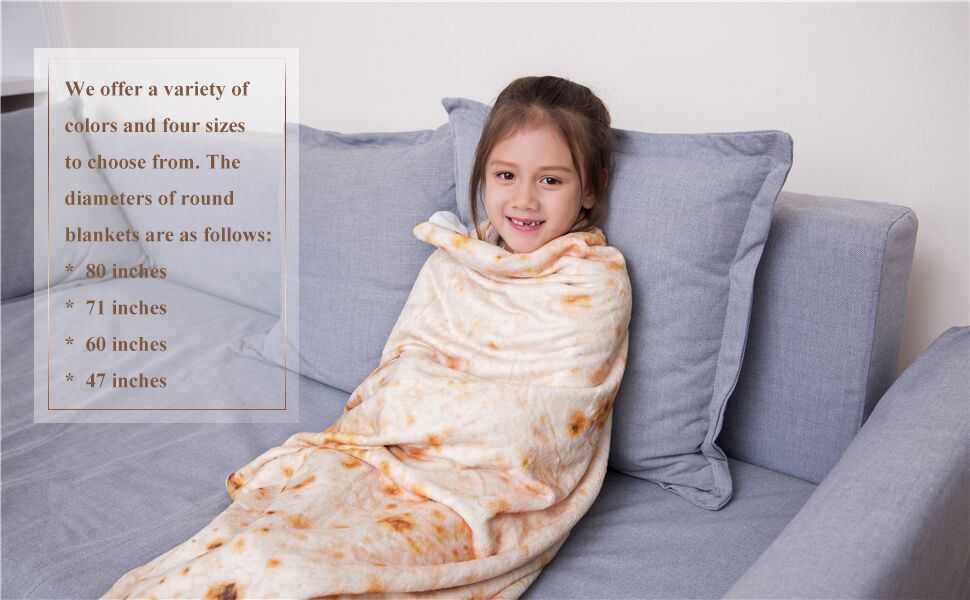 mermaker Burritos Blanket for Adult and Kids, Novelty