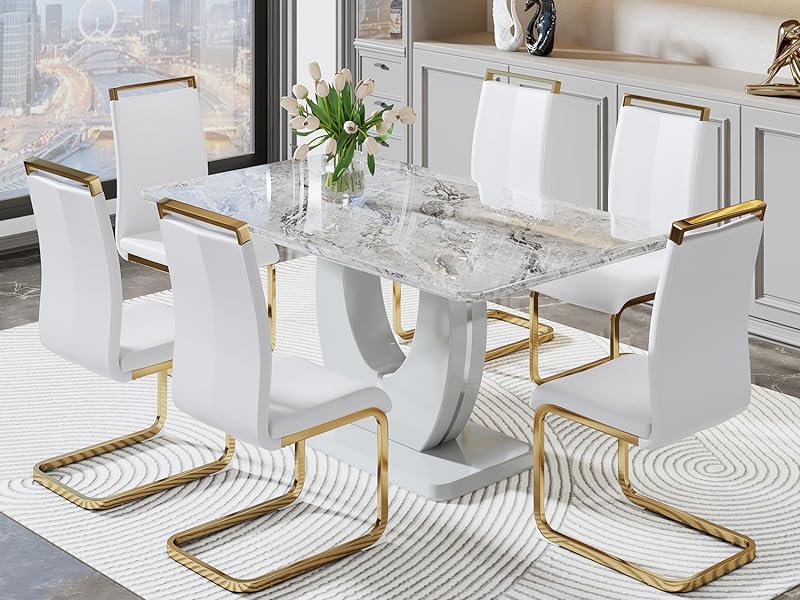 ダイニングテーブル DINING TABLE | RECT TOP 27 | ALDER Amazon.com - 78.74