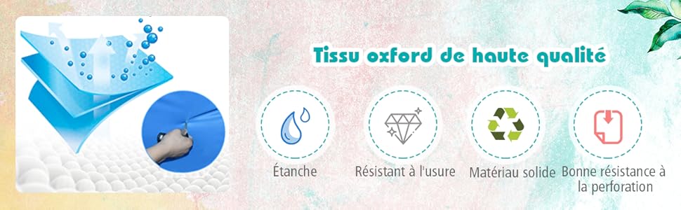 COSTWAY Château Gonflable Multifonctions Toboggan Fosse à Balle Kit De Réparation Sac Intérieur/Extérieur Souffleur Non- Inclus 11 1