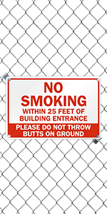 No Smoking Within 25 Feet