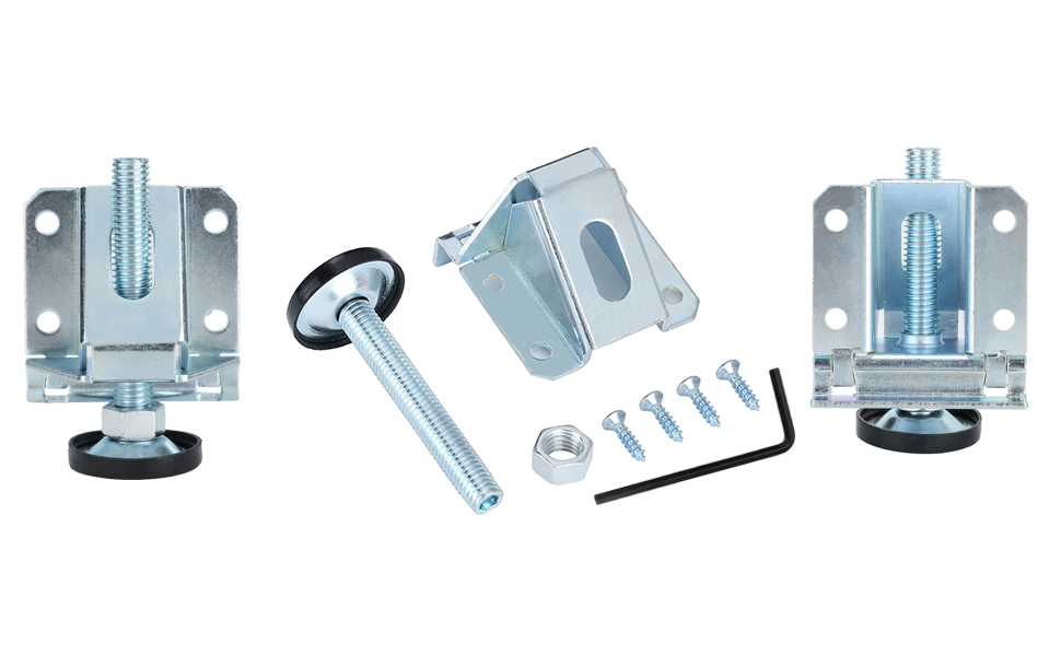 ACIMONE 4 Pack Leg Leveler, Heavy Duty Small Feet for Table, Shelving