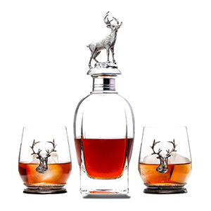 dishwasher safe, lead free glass whisky decanter for alcohol, whiskey decanter gift set and glasses