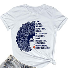 Melanin Queen Words Art T-Shirt